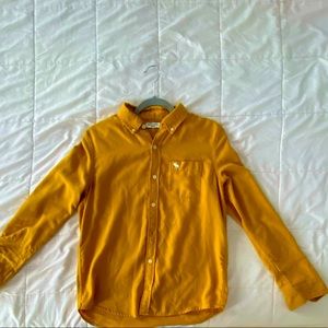 Yellow/mustard Abercrombie casual button down shirt